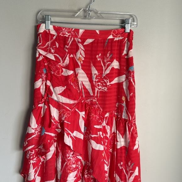Tanya Taylor silk Parrot Tulip Sia Maxi Skirt 6 - Picture 5 of 14